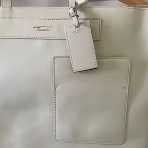 Travel TUMI bag tote, soft pure leather